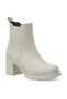 25K-7101 Beige Women's Heeled Boots - 2