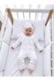 Baby Girl Mevlütlük Jumpsuit with Lace Bandana, 100% Cotton, Hospital Release