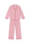 Patterned Shirt and Pants Pajama Set - 5