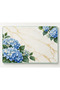 لوح تقطيع زجاجي مقسّى، مقاس 35 × 25 سم، سمك 6 مم، بنقشة رخام أورتانا الأزرق.