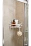 Luxury Thermoplastic-Coated Single-Layer Laminated Bathroom Corner Shower Enclosure Interior Shampoo Holder with Hanging Corner Shelf - 3