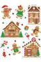 New Year's Glass and Window Decoration: Gingerbread Sticker, 27.5 x 23 cm - 5
