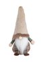 New Year's Decorative Gnome, 30 cm – Brown Plaid Pattern