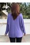 Italian Round-Neck Textured Basket-Weave Knit, Lilac - 4