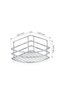 Luxury Thermoplastic-Coated Single-Layer Laminated Bathroom Corner Shower Enclosure Interior Shampoo Holder with Hanging Corner Shelf - 4