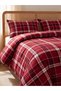 ESVAB • Modern & Elegant Checked Embroidered Double Bedding Set