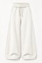 Women's Waist-Tied, Star-Printed, Baggy-Leg, Adjustable-Hem Winter Sweatpants - 2