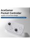Pocket Controller，Wireless Controller for Switch/PC/iOS/Android，Mini Size Gamepad Joystick with Turbo/ 6-Axis Gyro Sensor/One-Button Wake-Up (White) - 3