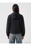 Lcw Everyday Black Hooded Oversize Women's Raincoat - 5