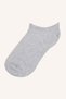 I3473AXKR1 Multicolored Women's Floral Invisible 7-Pack Cotton Sneakers Socks - 5