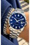 MEN'S WATCH WITH A NAVY BLUE DIAL AND DATE FUNCTION, SILVER-COLORED STEEL STRAP, IN A STYLISH GIFT BOX + BRACELET - 2