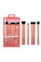 Face-Based Makeup Brush Set, for Concealer, Foundation, and Contour, Works with Liquid, Cream, and Powder Products, for Blending and Highlighting, Contouring Makeup Brush Set, 4-Piece Set