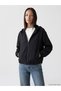 Lcw Everyday Black Hooded Oversize Women's Raincoat