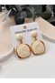 Women's Gold Detailed Woven-Look Earring Styles | Chic Dangle Earrings with Floral and Geometric Designs - 4