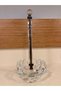 STANDING PAPER TOWEL HOLDER, CRYSTAL COLOR, ANTIQUE-STYLE, HEIGHT 35 CM, DIAMETER 15 CM