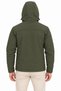 Men's Waterproof Softshell Jacket with Fleece Lining, Detachable Hood, and 4 Pockets - Khaki - 7