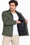 Men's Water Repellent Windproof Lined Full Zipper 4 Season Regular Fit Coat Jacket - Khaki - 4