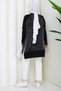 Women's Silk Kupra Mercerized Knitwear Tunic with Side Zipper Detail - 7