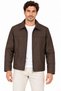 Men's Water Repellent Windproof Lined Full Zipper 4 Season Regular Fit Coat Jacket - Brown - 5