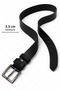 Men's Genuine Leather 3.5 cm Classic Belt with Metal Buckle for Daily and Classic Use - 3