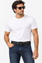 Men's Black 4 cm Metal Buckle Jeans and Fabric Trouser Belt - 6