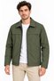 Men's Water Repellent Windproof Lined Full Zipper 4 Season Regular Fit Coat Jacket - Khaki - 3