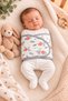 Newborn Baby Short-Sleeved Half-Swaddle: 100% Cotton, Velcro-Closure, Adjustable-Sleeve Swaddle, 0–4 Months - 3