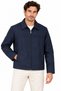 Men's Water Repellent Windproof Lined Full Zipper 4 Season Regular Fit Coat Jacket - Navy Blue - 2