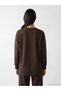 TWO MT SHOP QUALITY LCW EVERYDAY Brown Soft Touch Oversized Women's Sweatshirt - 4