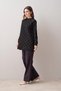 B16046A0 Women's Soft-Textured Sweatshirt with Polka Dot Details - 2