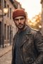 Unisex Melton Docker Beanie, Retro Cap, Winter Hat