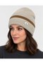 Unisex Winter Beanie with Fur-Lined Thermal Viscose Ribbed Trim - Stylish Design with Metal Accents - 4
