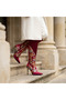 Valley Ethnic Patterned Slim Stiletto Heel Boots - 4