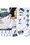 Sports White Ankle Socks, Unisex Casual Socks, Size 40-44 (Single Pair)