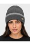 Unisex Winter Beanie with Fur-Lined Thermal Viscose Ribbed Trim - Stylish Design with Metal Accents - 5