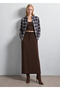 Classic Shirt with a Navy and Brown Plaid Pattern - 8
