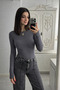 COTTON BODYSUIT WITH FINGER HOLES - 4