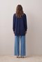 B16048A0 Women's Soft-Textured Sweatshirt with Pearl Details - 3