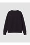 XSIDE Anthracite Stitch-Printed Oversized Women's Thick Sweatshirt—The ALITA CITY Difference - 6
