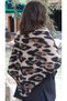 Leopard Print Triangular Shawl - 3