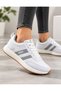 26231 Unisex White with Gray Accents, Memory Foam Insole, Orthopedic, Everyday Walking Sneakers, Sneakers - 4