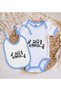 BK Kids Riv Riv Etma-Designed Blue Baby Bodysuit and Bib Gift Set-1, 12–18 months - 2