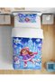 Skater Snow Girl Winter-Themed 3D Digital Print Single-Size (Unprinted) Girls' Duvet Cover Set for Children's Room