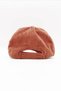Terracotta Color Men's Hat with Corded Fabric Baseball Cap - 2