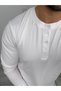 Henley-Collar Corded Fabric Sweatshirt - 3