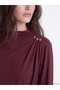 Quality Pieces from Çelebi Store Dik Roba Collar Gathered Blouse - 4