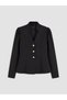 LCW Vision Black Plain Standard & Regular Women's Jacket, Featuring the ALITA CITY Touch - 6