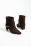 Angel Genuine Leather Women's Stiletto Heel Boots Without a Zipper - 4