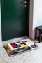 Colorful Geometric Patterned 716 Doormat, 40x60 cm, Non-Slip Sole, Decorative - 3