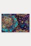 Purple Turquoise Gold Mandala-Patterned Doormat, 40x60 cm, with Non-Slip Sole, Decorative - 5